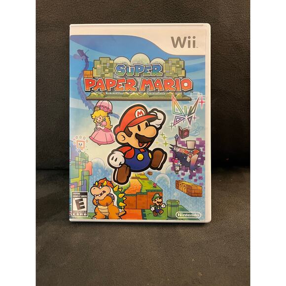 Super Paper Mario (Nintendo Wii, 2007) CIB Complete with Manual Tested Working - Picture 1 of 4